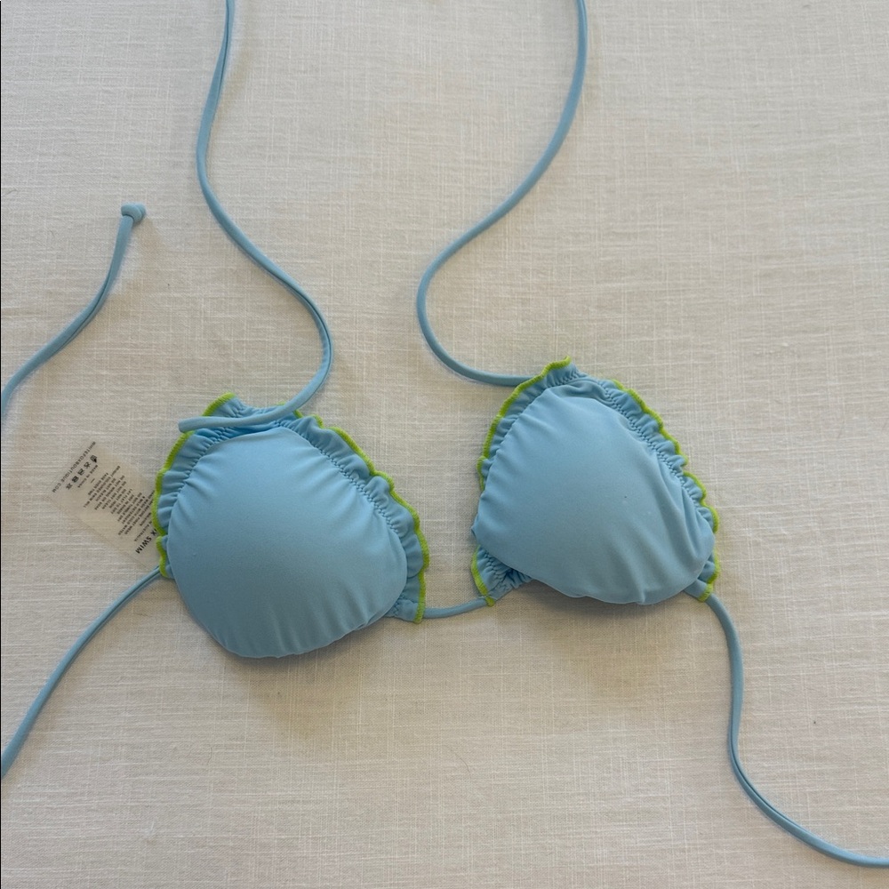 White Fox Boutique Blue and Green Bikini